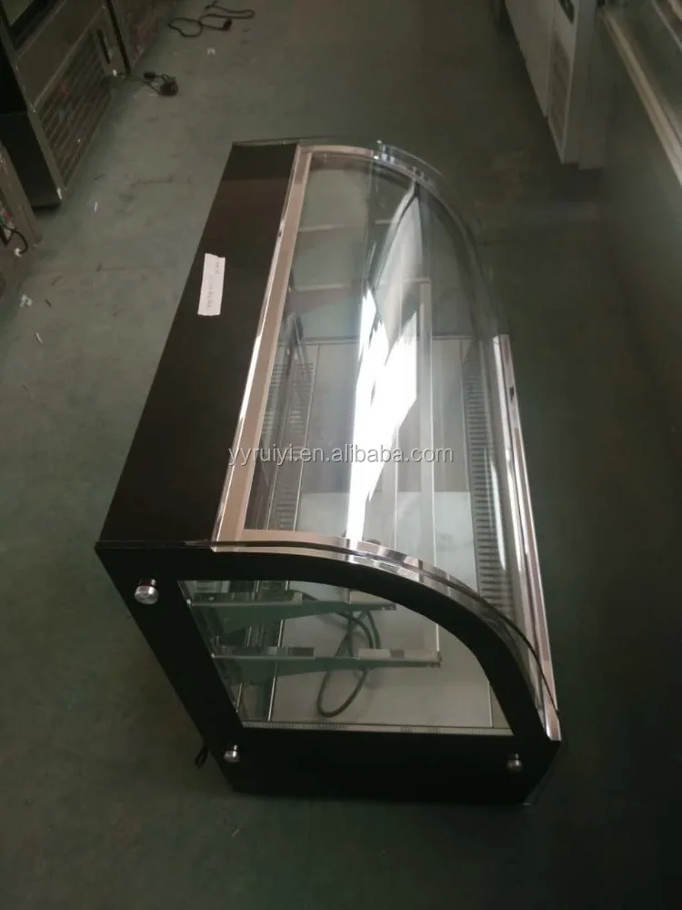 
2020 supermarket Commercial freezer refrigeration cake display showcase 