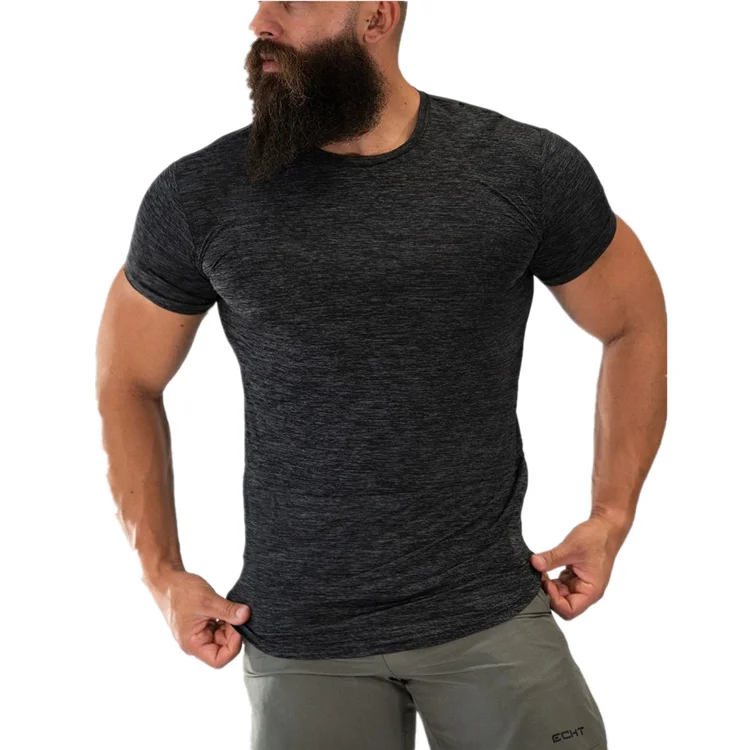 

Casual Sports Fitness Clothing Short Sleeve T-Shirt Quick-drying Training Wear Gym T Shirt Men