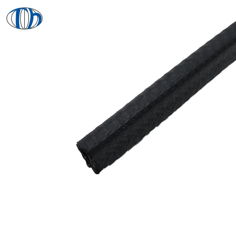 China manufacture sliding window rubber strip sliding door seal rubber waterproof strip with sheet metal inserted