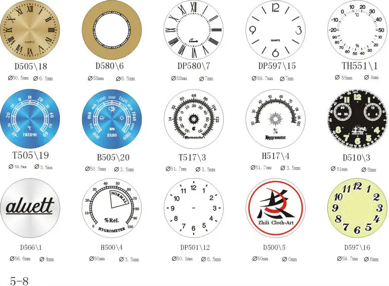 Wall Clock Custom Dial Printing Different Dials For Clock - Buy Clock ...