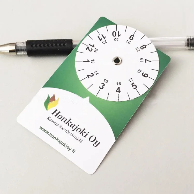 Promotional Euro Pvc Parking Timer Clock Plastic Automatic Parking Disc