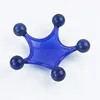 GL3305A 5 star shape plastic body massager with round dot