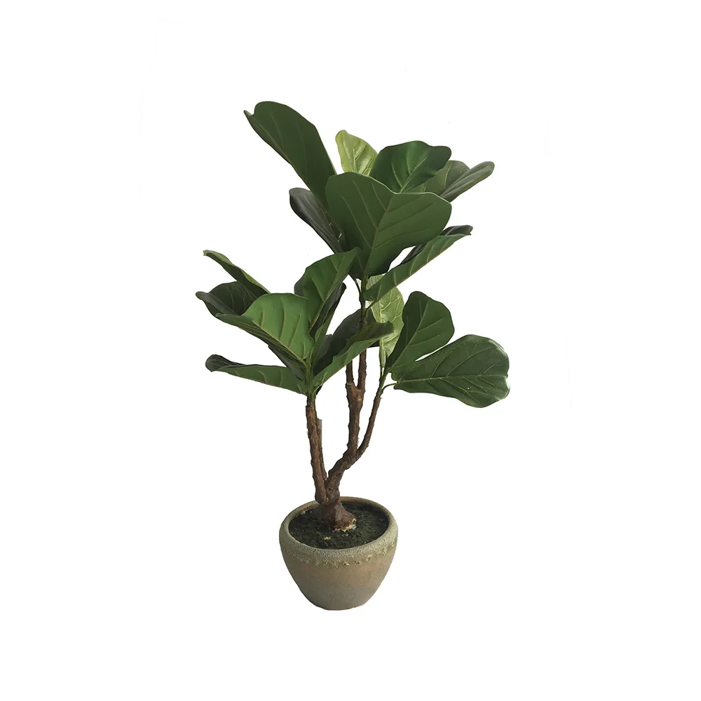21 Leaves And 28 Leaves Artificial Ficus Pandurata Hance Tree