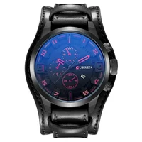 

Fashion Leather Mens Quartz Relogio Curren 8225 Wrist Watch
