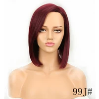 

Joedir Short Concave Bob style Brazilian Straight Human Hair Wigs 10 colors can be chosen Short Bob Wigs With L Lace Closure