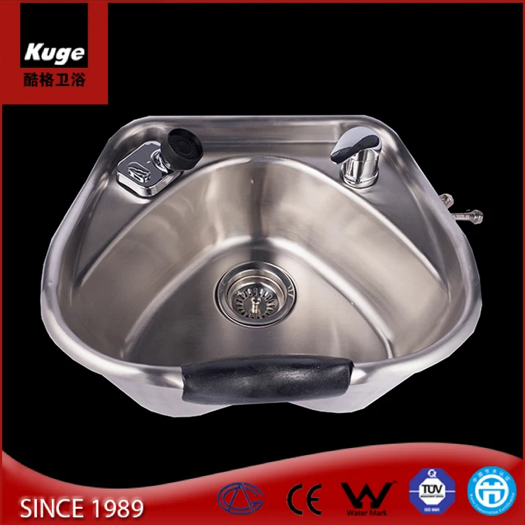 Modern Design Hair Salon Sink For Sale Stainless Steel Barber Basin Heart Shape Salon Shampoo