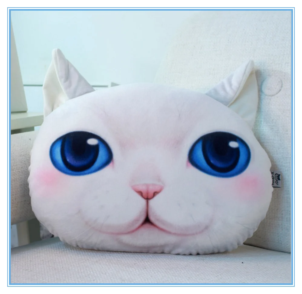 3d cat pillow