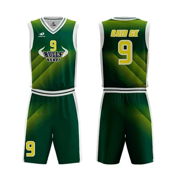 Green Simple Basketball Jersey Design 