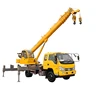 Jual New Condition Car Truck Crane Flatbed Mini Crane 8T Truck with Mobile Lift Boom