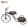 Metal Bicycle Mosaic Plant Stand