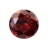 Custom Height Ruby Red CZ Large Round Shape 57facets Synthetic Cubic Zirconia Garnet Gemstone Free Samples