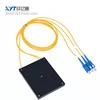 1X4 Fiber Optic Coupler SM Dual window 1310/1550nm 2.0mm ABS BOX 1M FC/UPC Connector input,FC/UPC Optical Tap Splitter