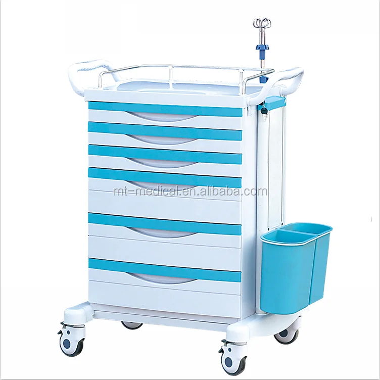 Hospital Trolley Specific Use abs nursing emergency trolley