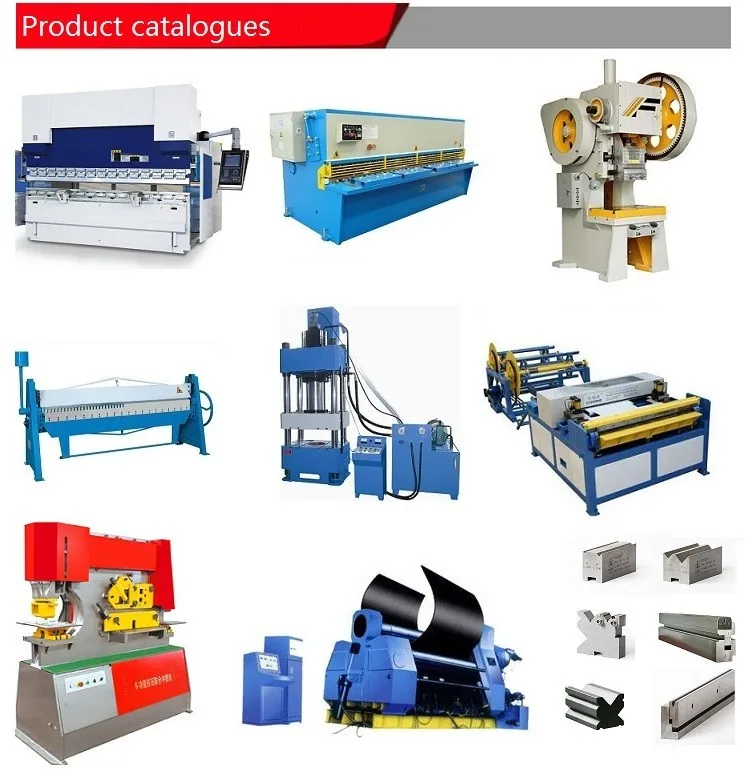 Product list of ironworker,shearing machine,press brake,rolling machine,power press and hydraulic press