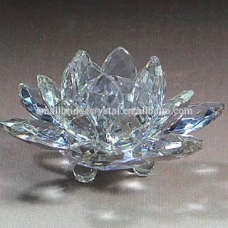 product wholesale glass crystal lotus flower for holiday decoration-28