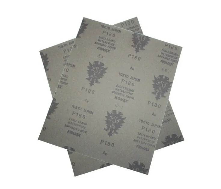 400 800 Grit Japan Abrasive Sand Paper Red Aluminium Oxide Brown Waterproof Sandpaper For Wood