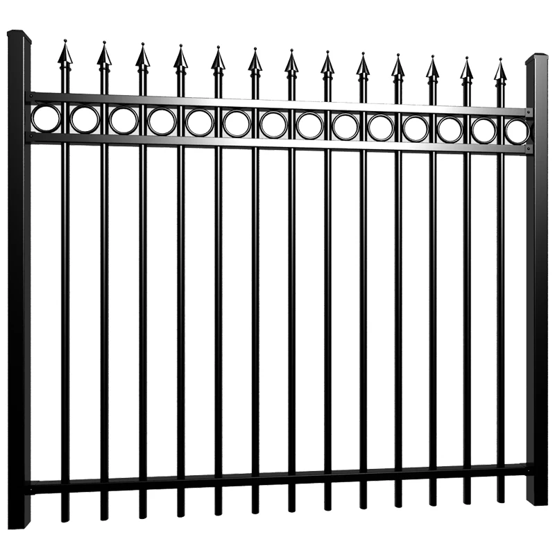 Easily Assembled Spearhead Iron Fence Panels Lowes / Commercial Wrought ...