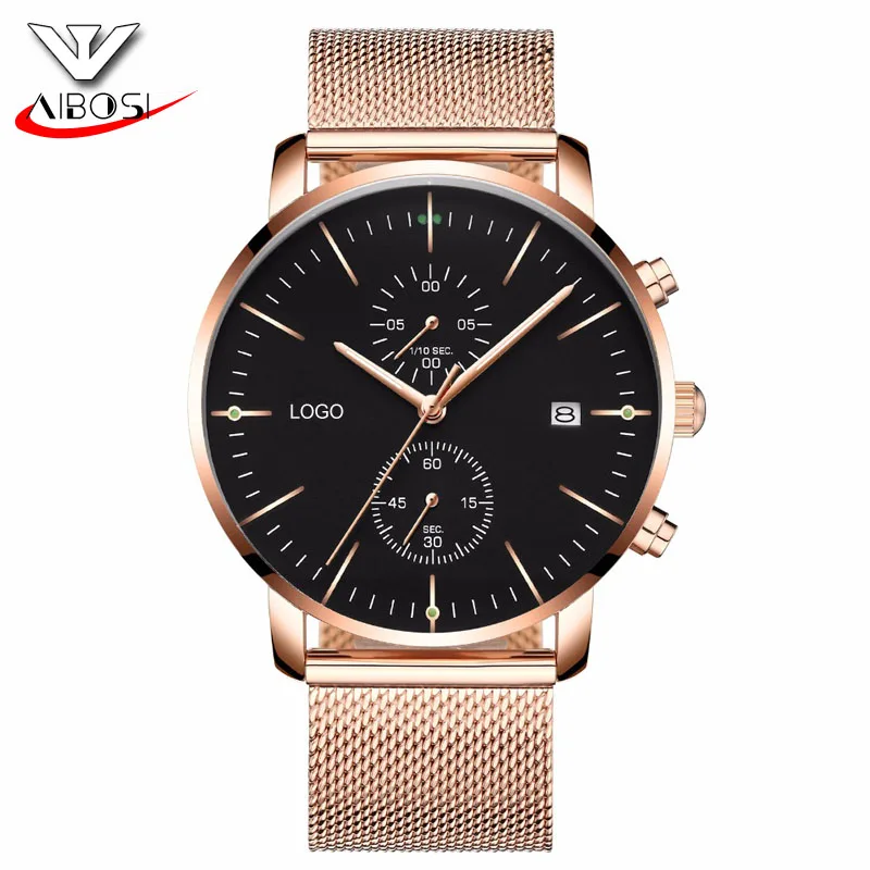 

Mesh band watch famous manufacturer custom logo watches