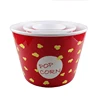 Food Grade Plastic Melamine Popcorn Bucket with Wholesale Price