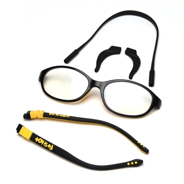 

Changeable soft rubber anti blue light optical frame glasses for kids