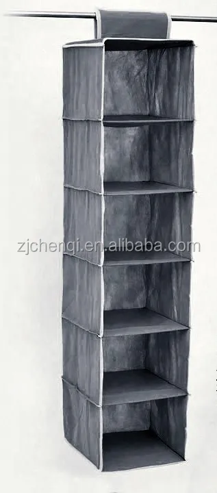 
High Quality 6 shelf Hanging Closet Organiser TM-HG6 