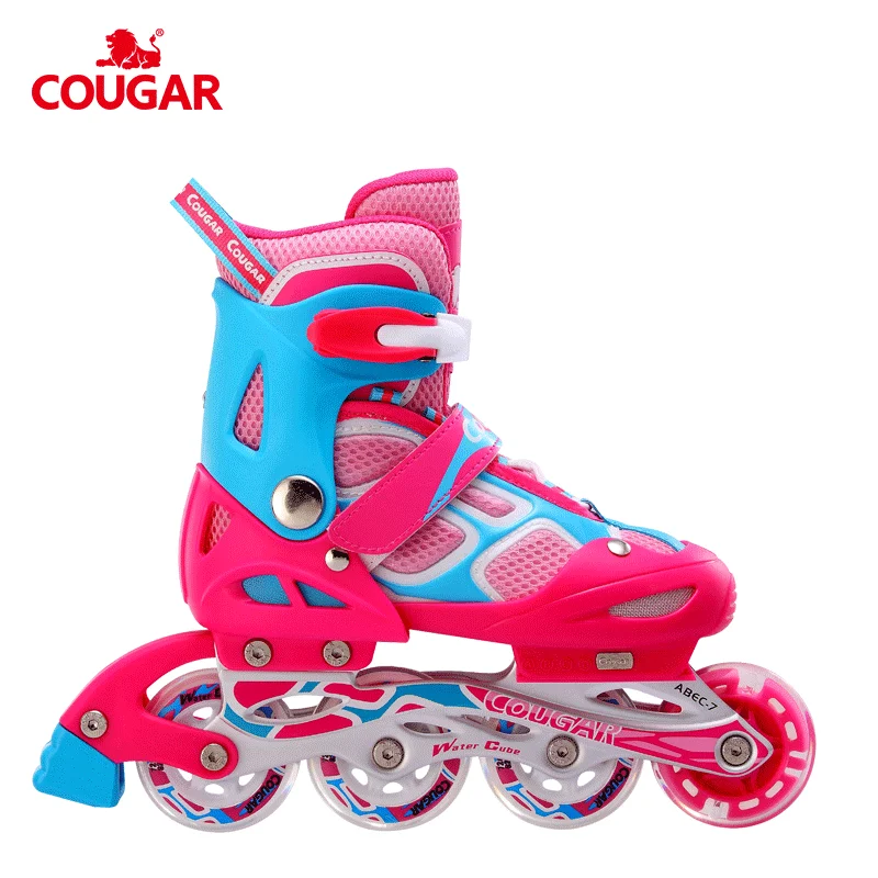 

High quality aluminium frames cute kids flashing roller best roller skate brands, Blue&black/pink&white/black&white