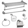 Direct factory wall mounted stainless steel chrome bathroom accessories complete europe style bath hardware set