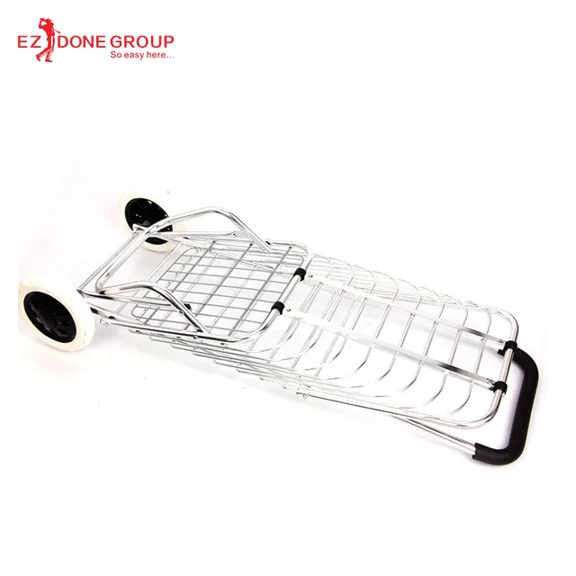 
Aluminum alloy foldable vegetable shopping trolley supermarket cart for seniors 