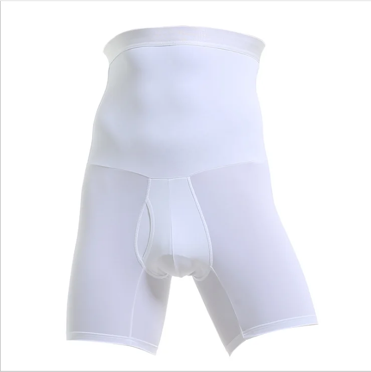 

High Waist Abdomen Belt Underwear Shaping Pants For Men, Black,white
