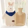 Nice promotion gift cute bunny twins lovely plush animal toy rabbit hot water bottle cover