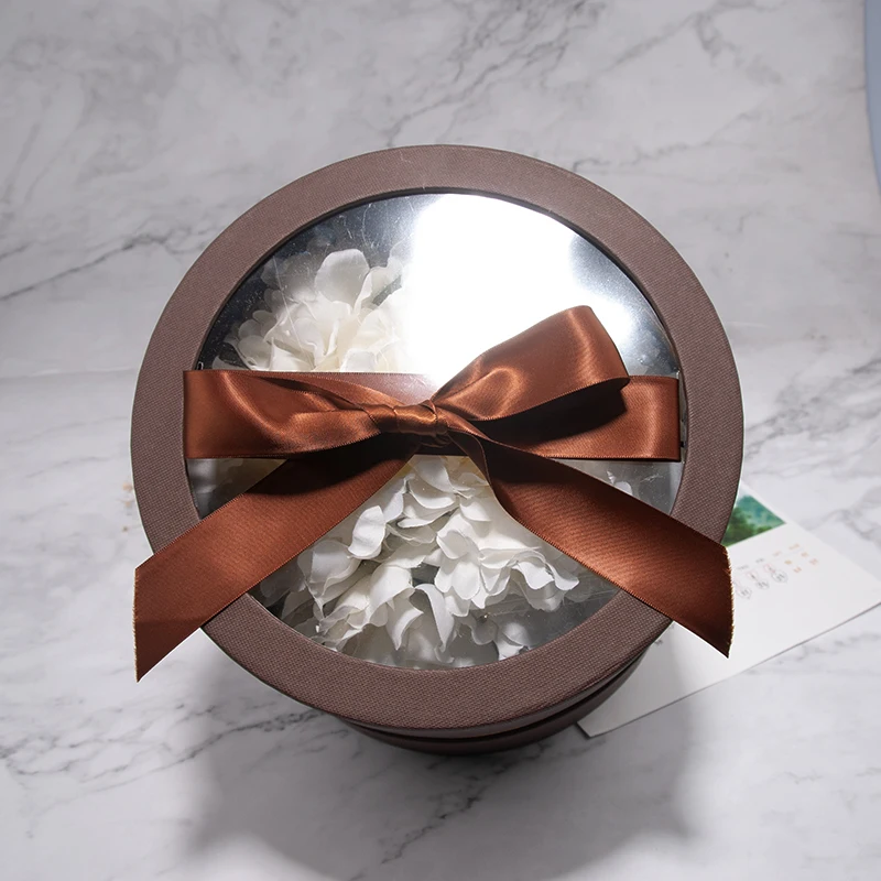 
luxury hot selling preserved flower floral gift box with bow 