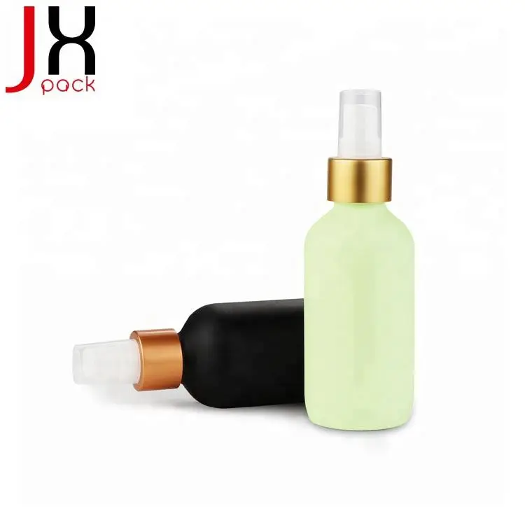 
1 oz 2 oz 3 oz 4 oz 30ml 60ml 120ml black frosted boston round glass mist pump spray bottles 
