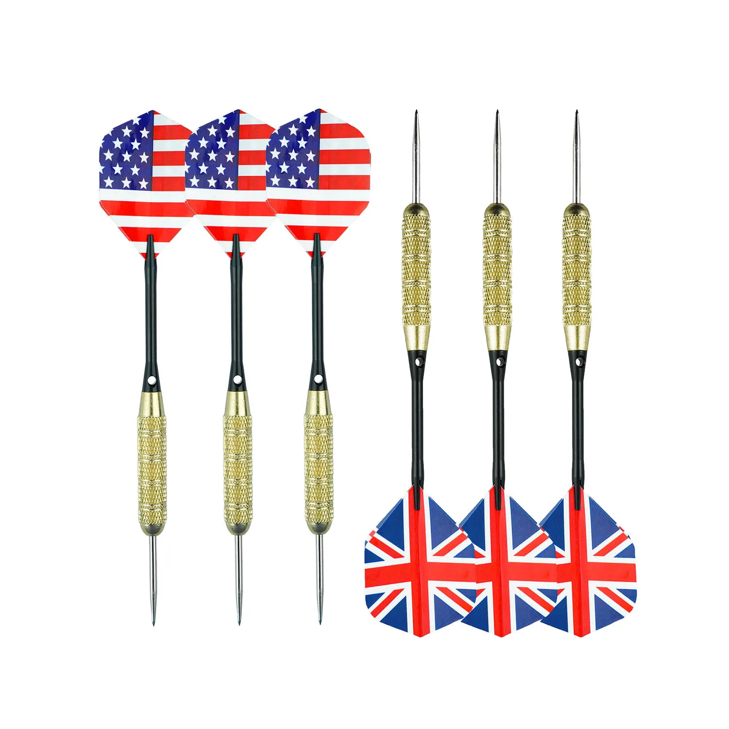 Factory Direct Sale 6 Packs Plastic Tip Darts Set Soft Tip Darts