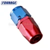 Automotive Aluminum Straight Swivel Oil Fuel Gas Line Cutter Style AN Hose End Fitting Adaptors