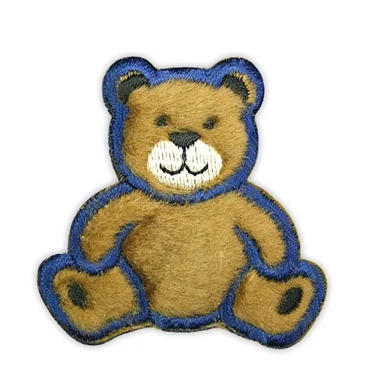 teddy bear embroidered patch