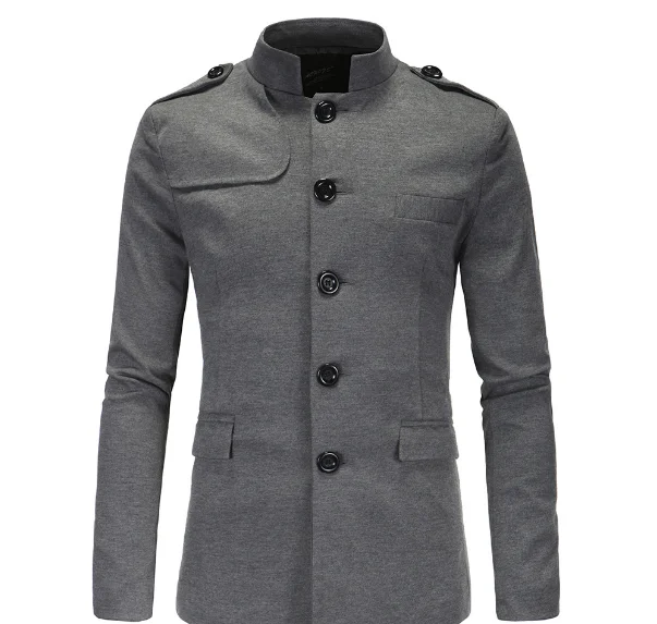

New 2019 Fashion Autumn Winter mens collar suit men casual jackets masculino blazers for men
