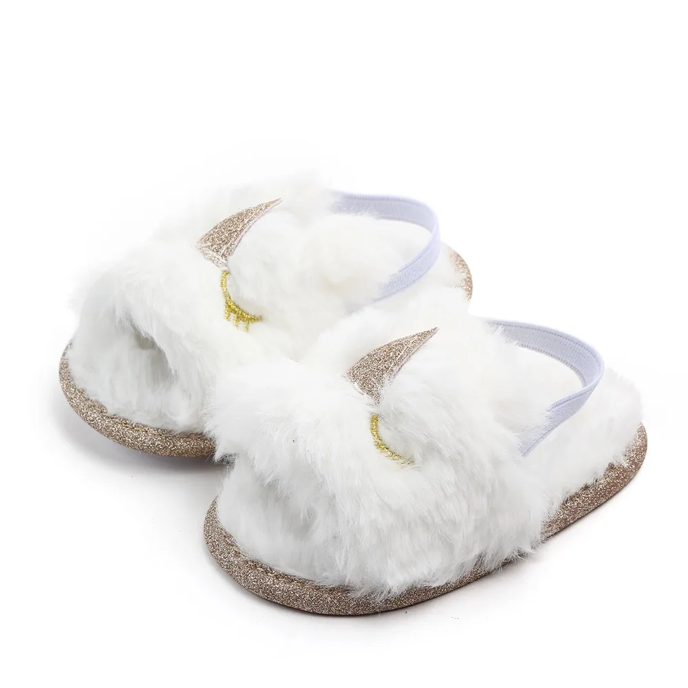
New arrival cute cartoon plush baby slippers shoes 