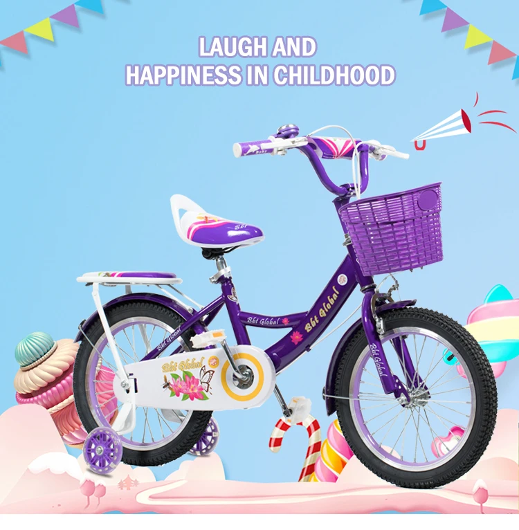 Bicicletas Para Niñas De 3 Años Bicicleta Rosa Con Ruedines Niñas 3 A 5 AÑos 
