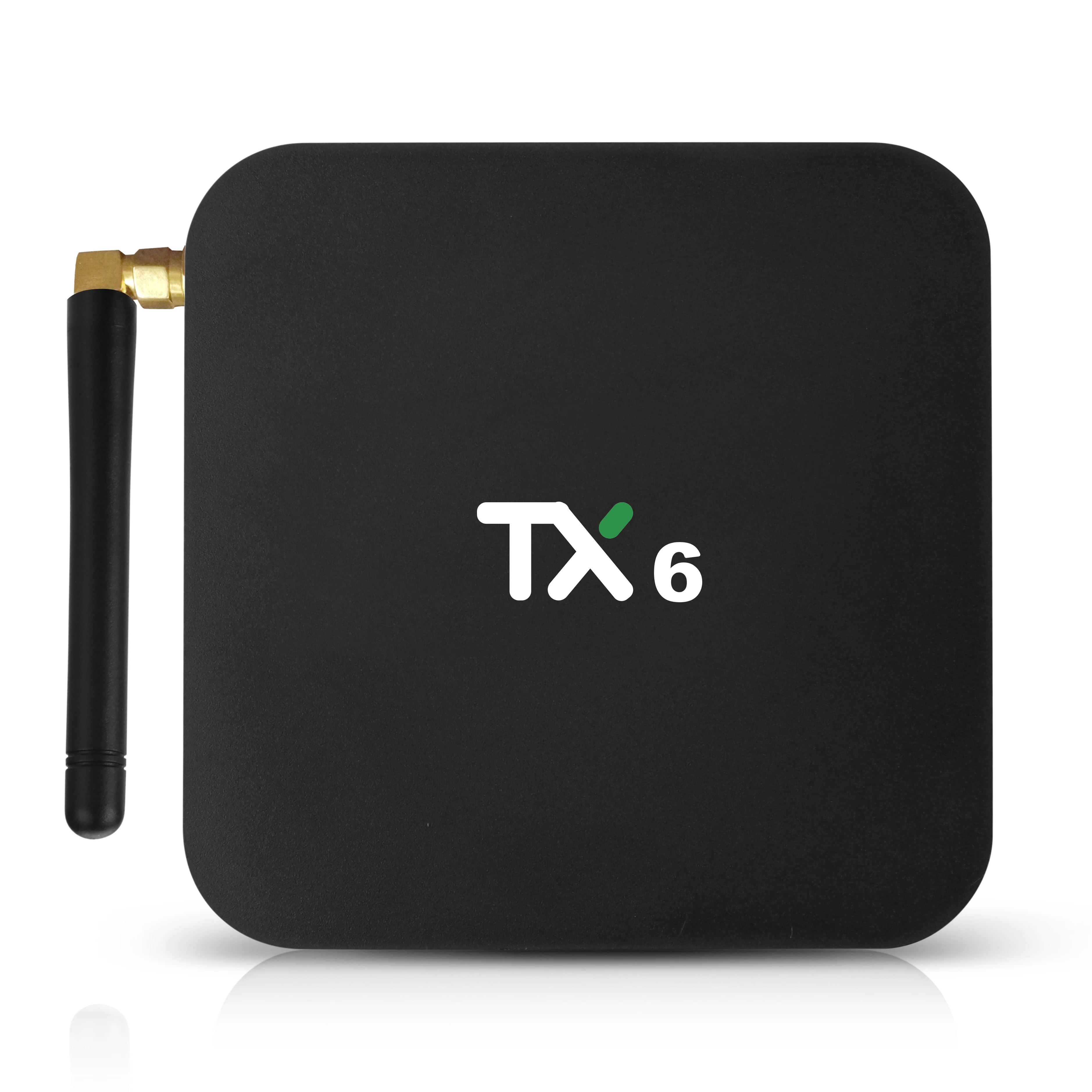 

Factory Wholesale Tx6 Android 9.0 Smart Set Top Box Allwinner H6 Dual Antennas 4G 32G Internet Tv Box