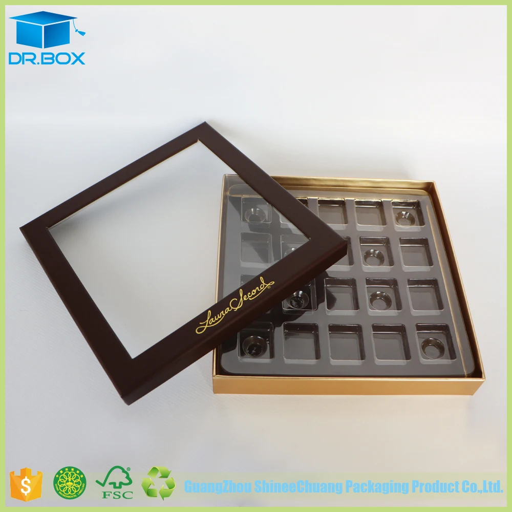 Clear Plastic Chocolate Boxes Wholesale/transparent Chocolate Packaging
