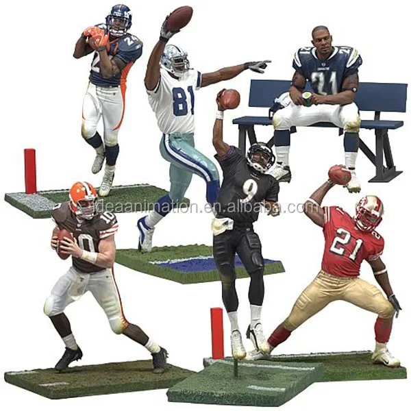 movable football action figures