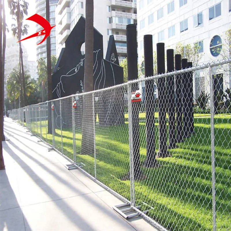 Australia temporary metal fencing panels for sale with plastic base