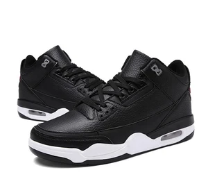 Men's High Top Sport Fashion Sneakers Strap Casual Ankle Boot Skateboard Black Shoes