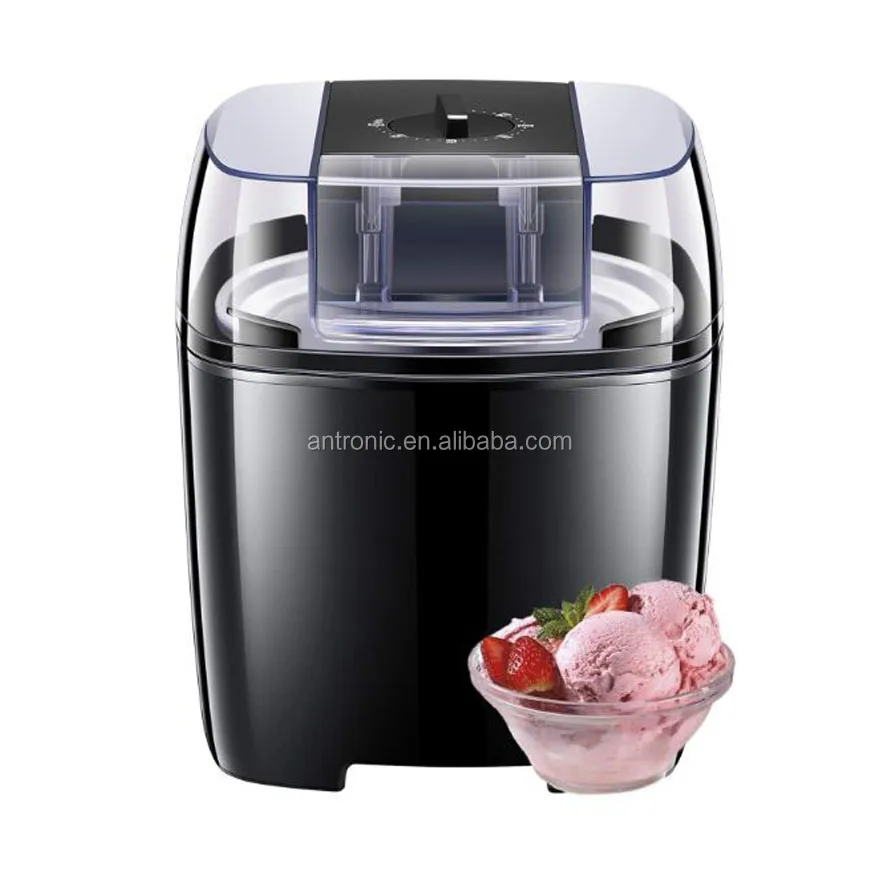 Antronic 1.5l Black Color Portable Home Ice Cream Machine Atc1500 Buy Ice Cream Machine