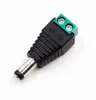 Female Male DC Power Jack Connector Crimp Terminal Block Plug Adapter for 2pin 5050 3528 Single Color LED Strip CCTV Camera Wire
