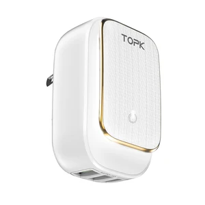 TOPK 17W 3 Port LED USB Wall Charger Mobile Phones