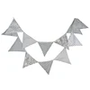 100% Cotton Fabric Bunting Flag Garland Pennant Banner Wimpelkette For Children Room Decoration