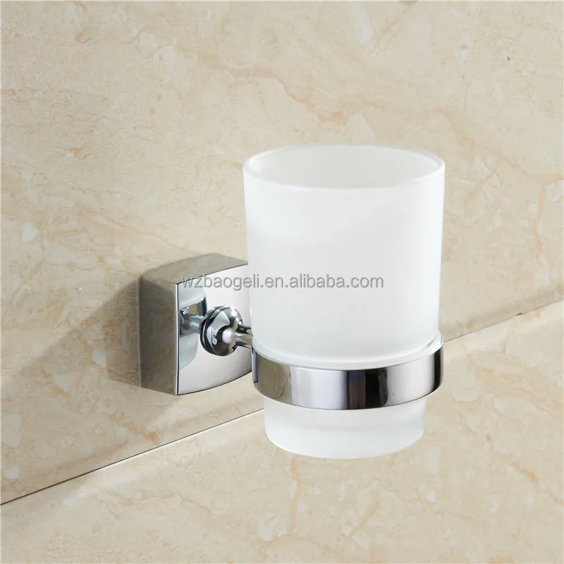 
hot sale New design Modern Zinc alloy Chrome finishing Wall mounted Bathroom sanitary items Single tumbler cup 