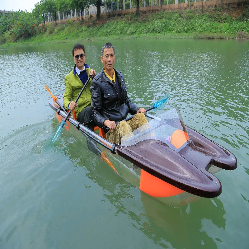 
Transparent Crystal Clear Kayak 2 Person Touring Kayak Clear Bottom Canoe 