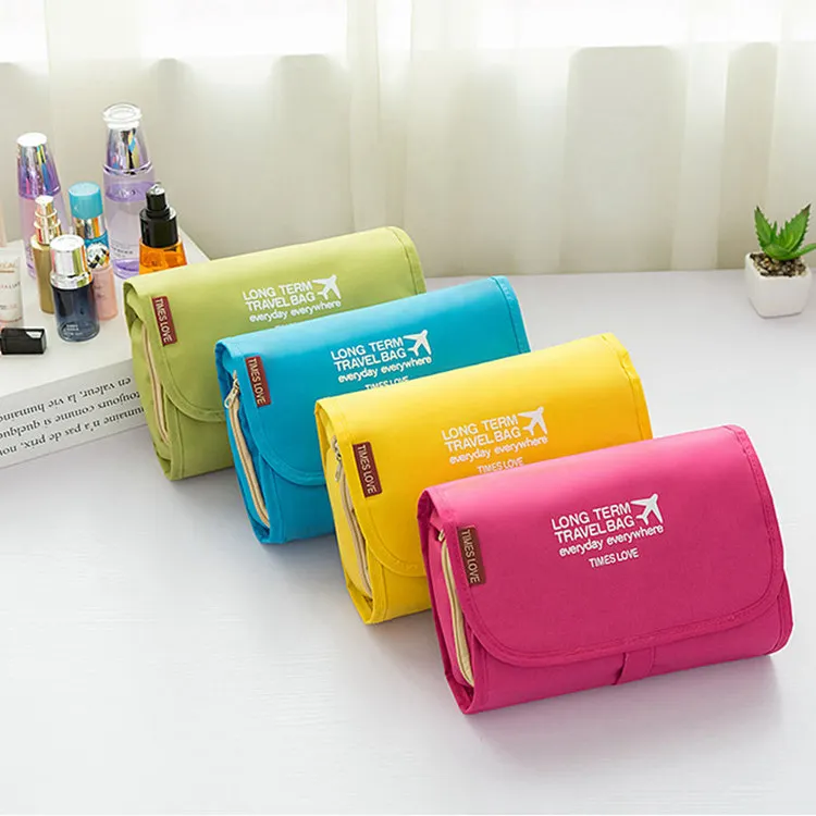 

2018 Fashion Design Waterproof Hanging Foldable Cosmetic Bag Removeable Toiletry Bag, Green / rose red / blue / yellow / customized